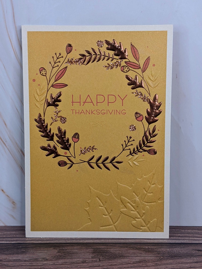 Grateful Hearts Thanksgiving Card