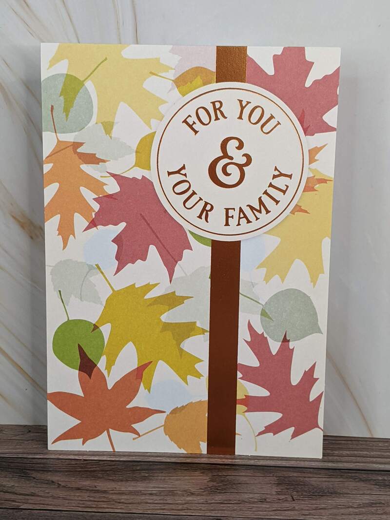 Family Blessings Thanksgiving Card