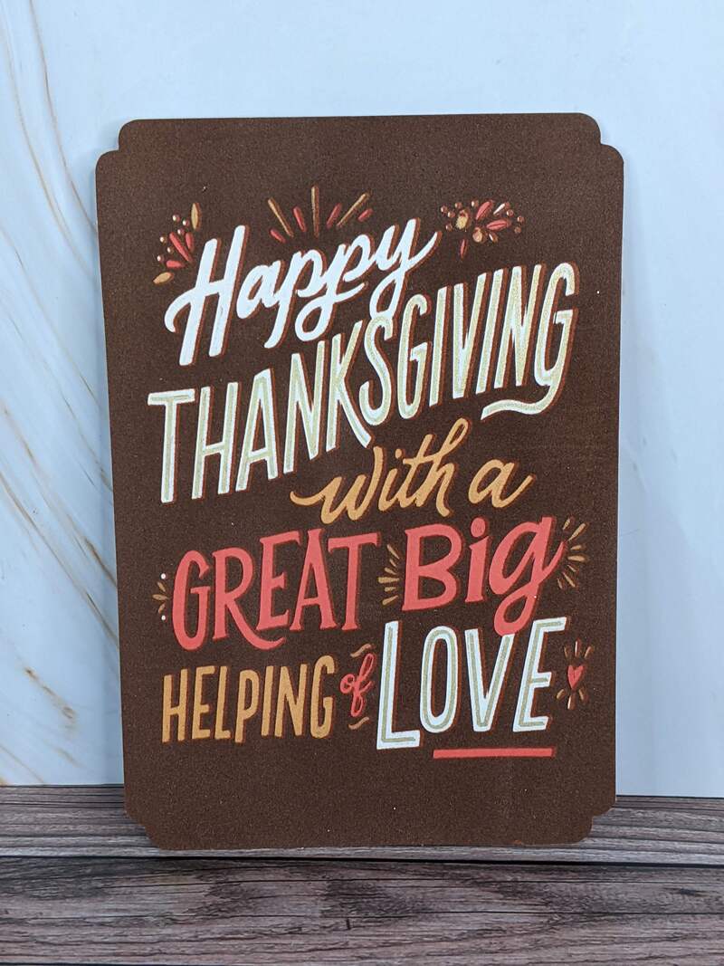 Big Helping of Love Thanksgiving Card