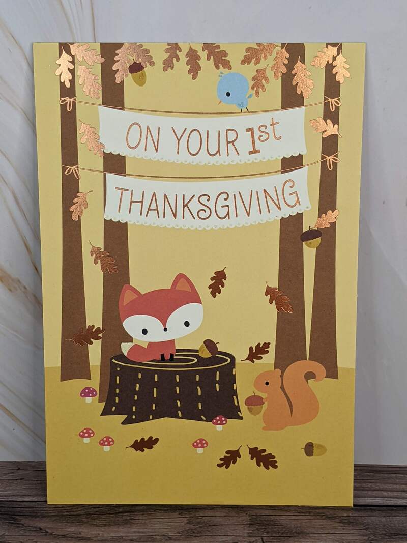 Baby's First Thanksgiving Card