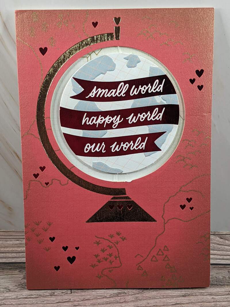 Our World Spinner Valentine's Card