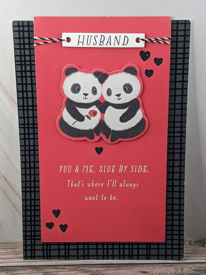 Side by Side Valentine Card for Husband