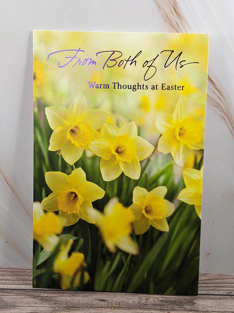 Easter Card Wishes from Both of Us