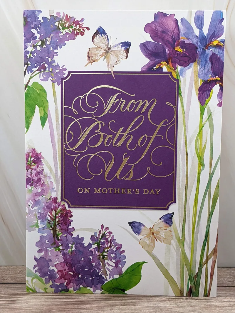 From Both of Us on Mother's Day Card