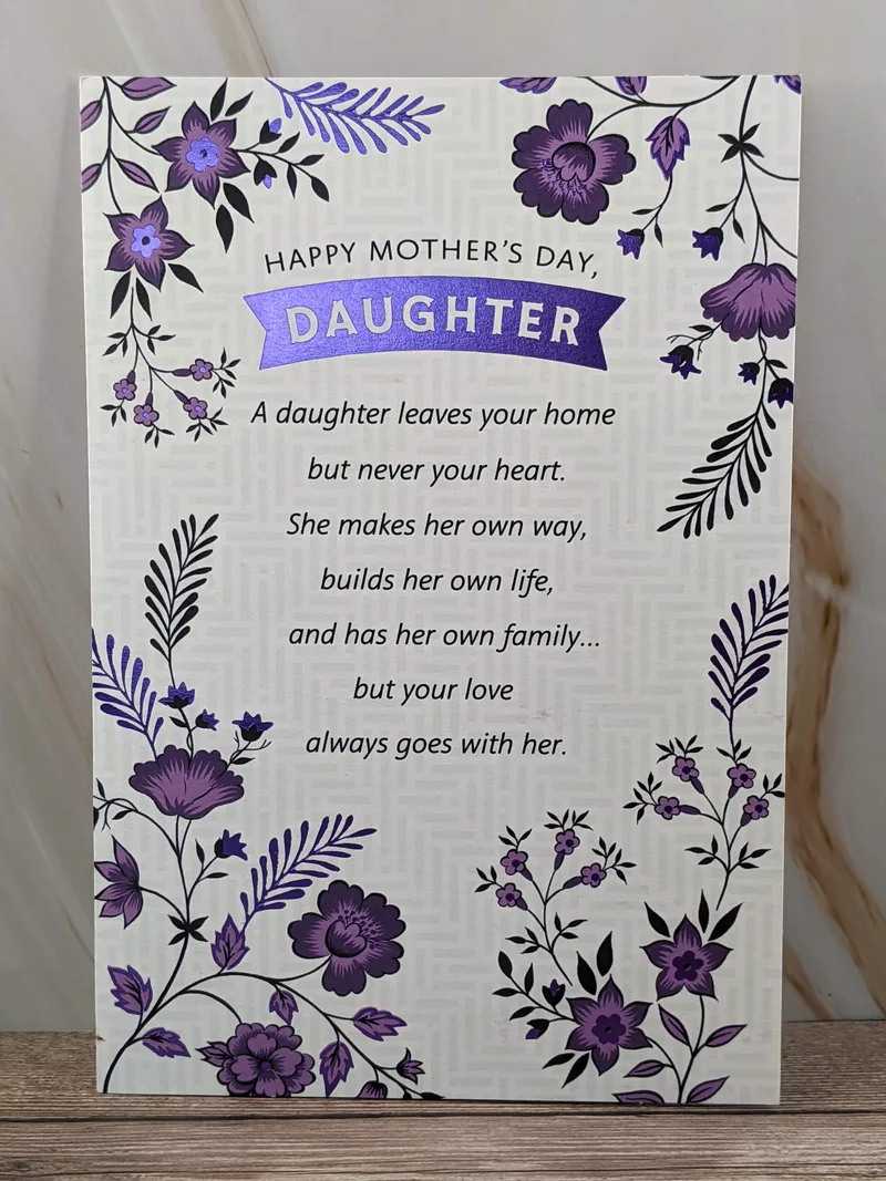 Mother's Day Card for Caring Daughter