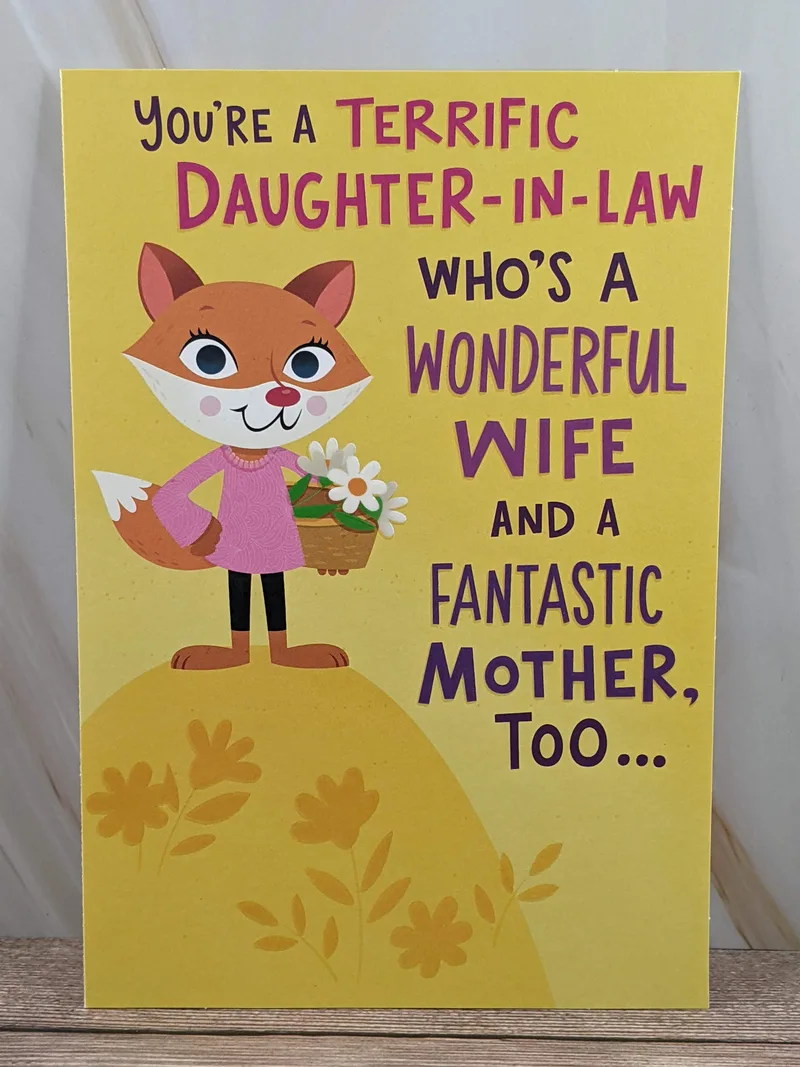 Mother's Day Card for Terrific Daughter-in-Law