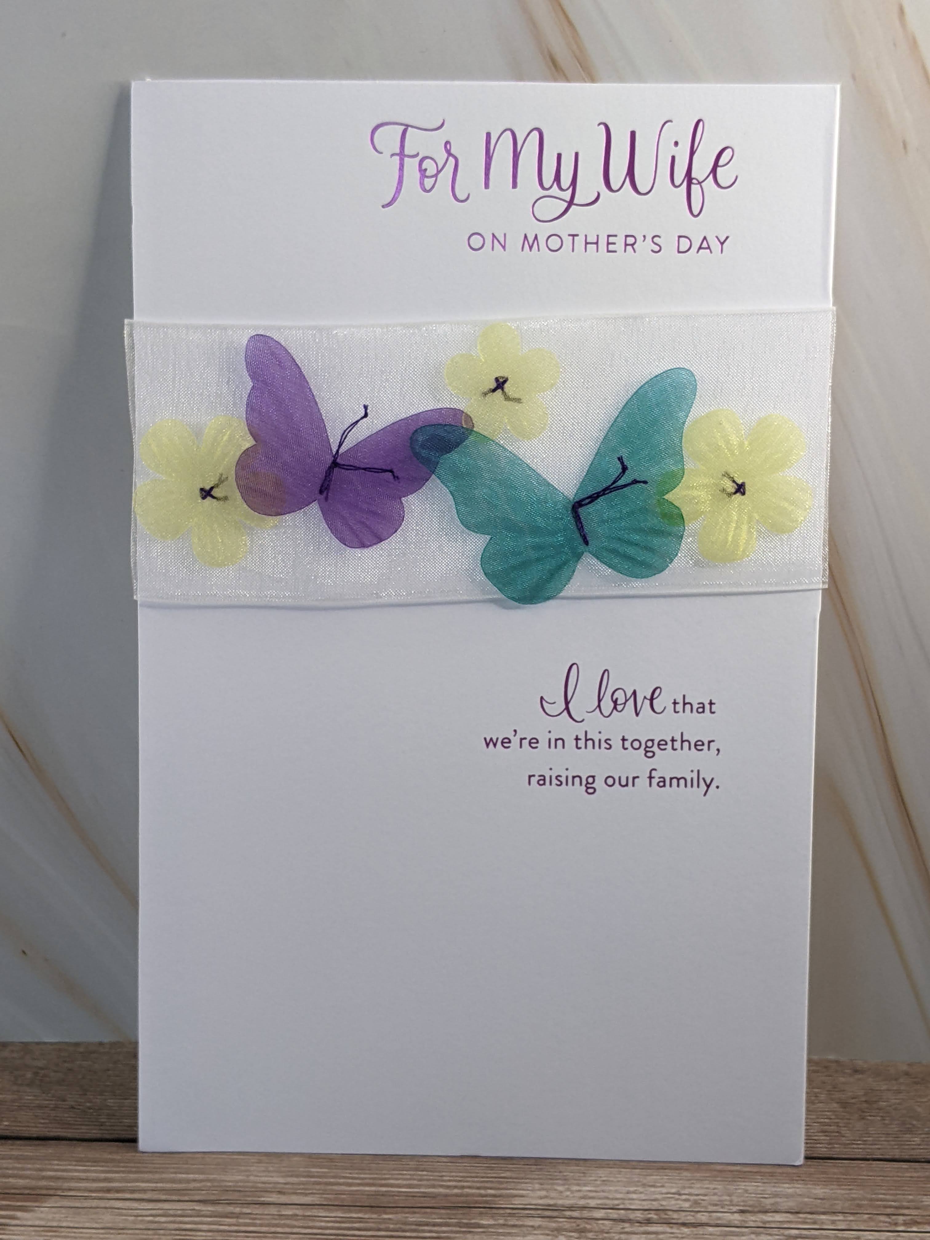 Our Family Mother's Day Card for Wife