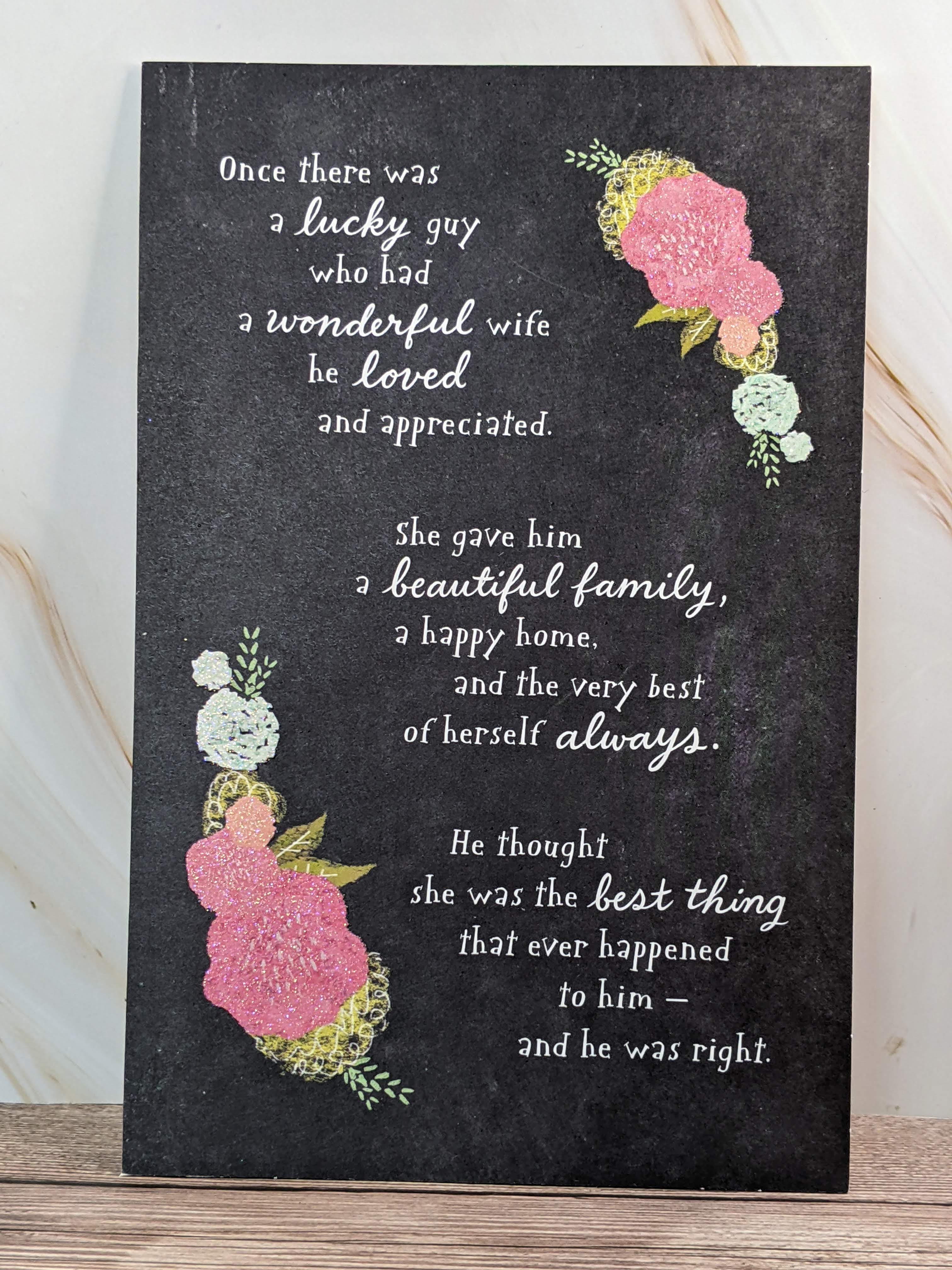 Lucky Me Mother's Day Card for Wife