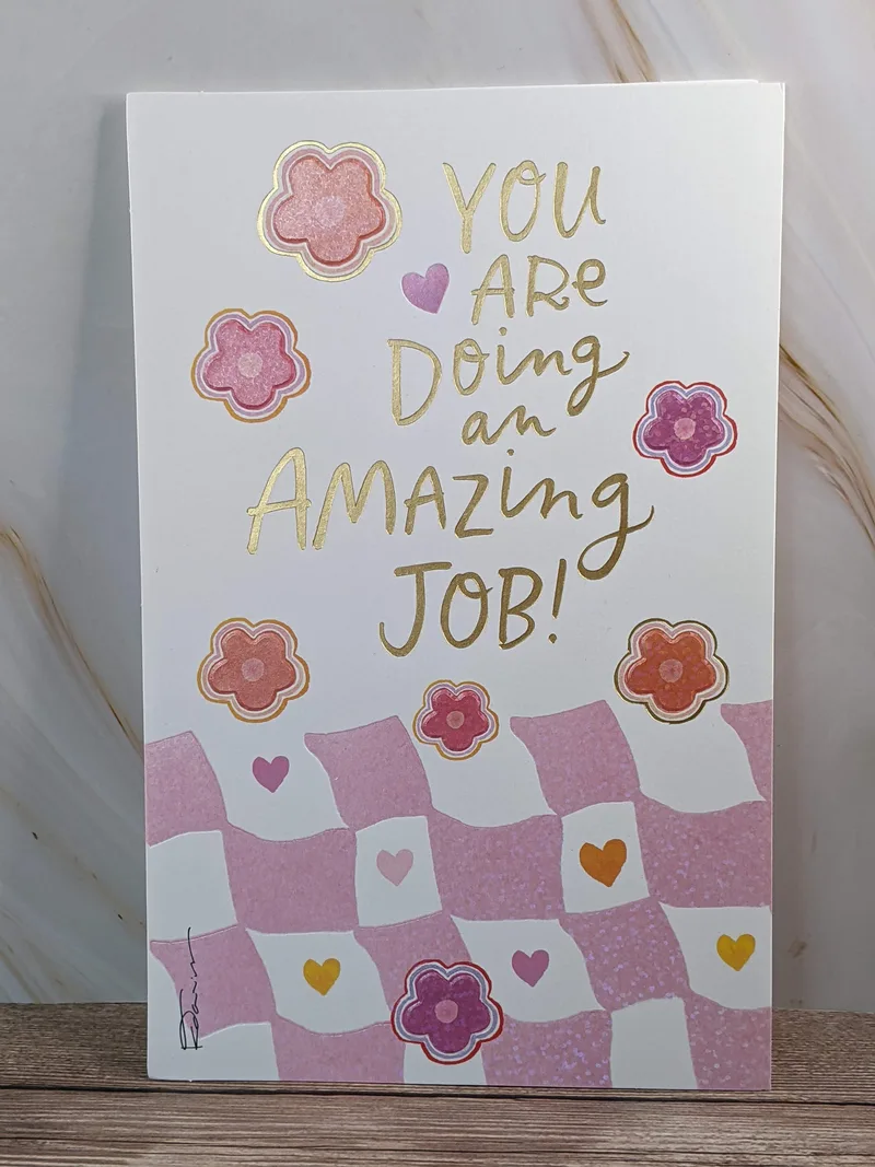 Amazing Job Mother's Day Card from Family