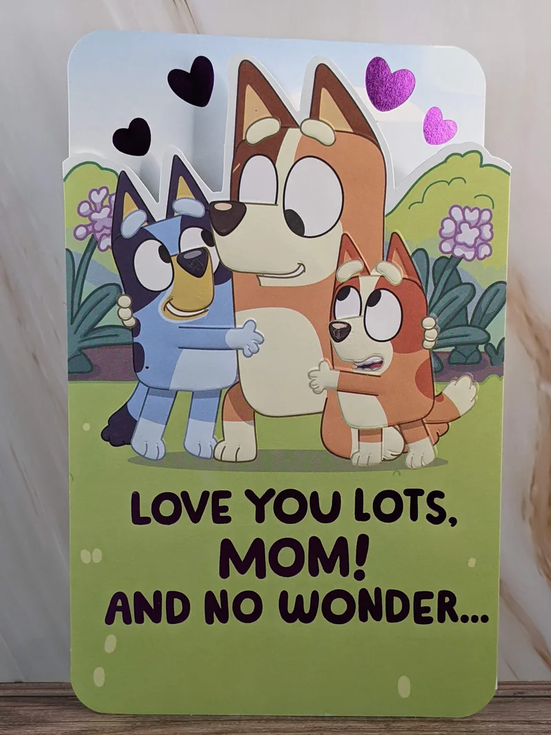 Bluey Mother's Day Card