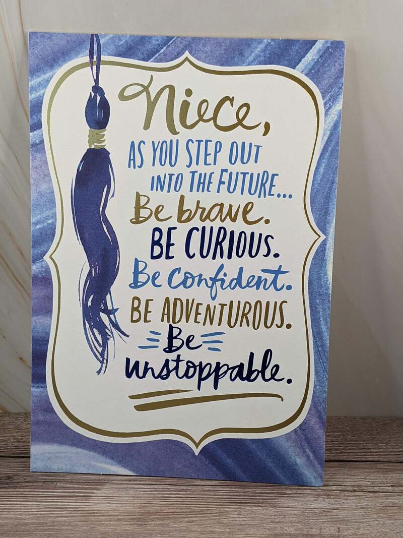 Niece Unstoppable Grad Card