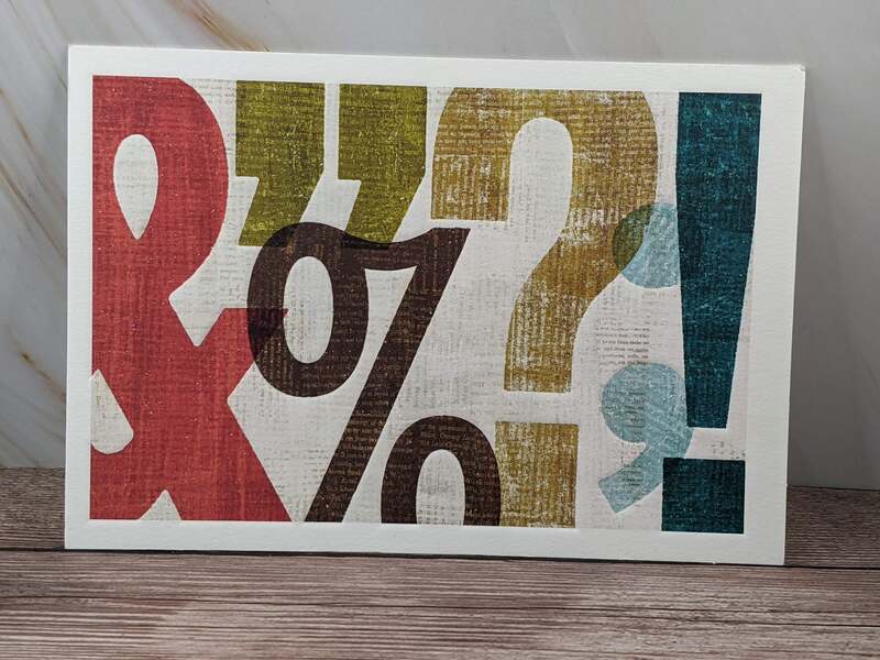 Punctuated Blank Card