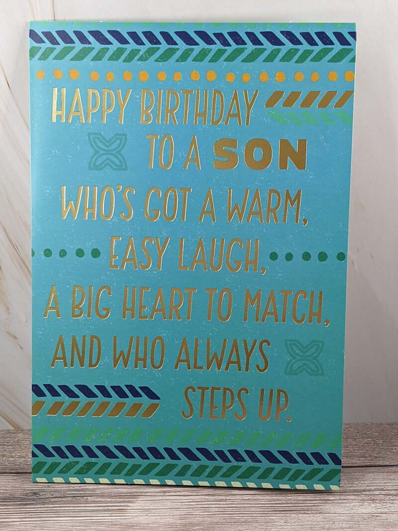 Wonderful Son Birthday Card