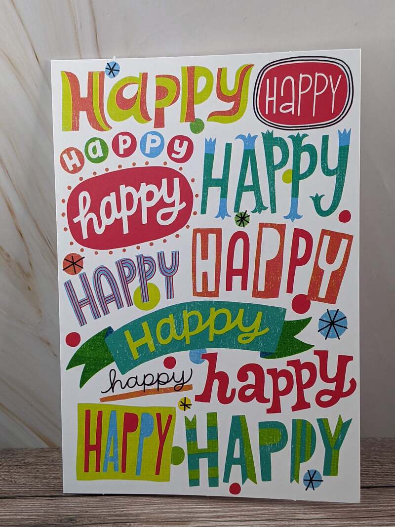 Birthday Card with Lots of Happy