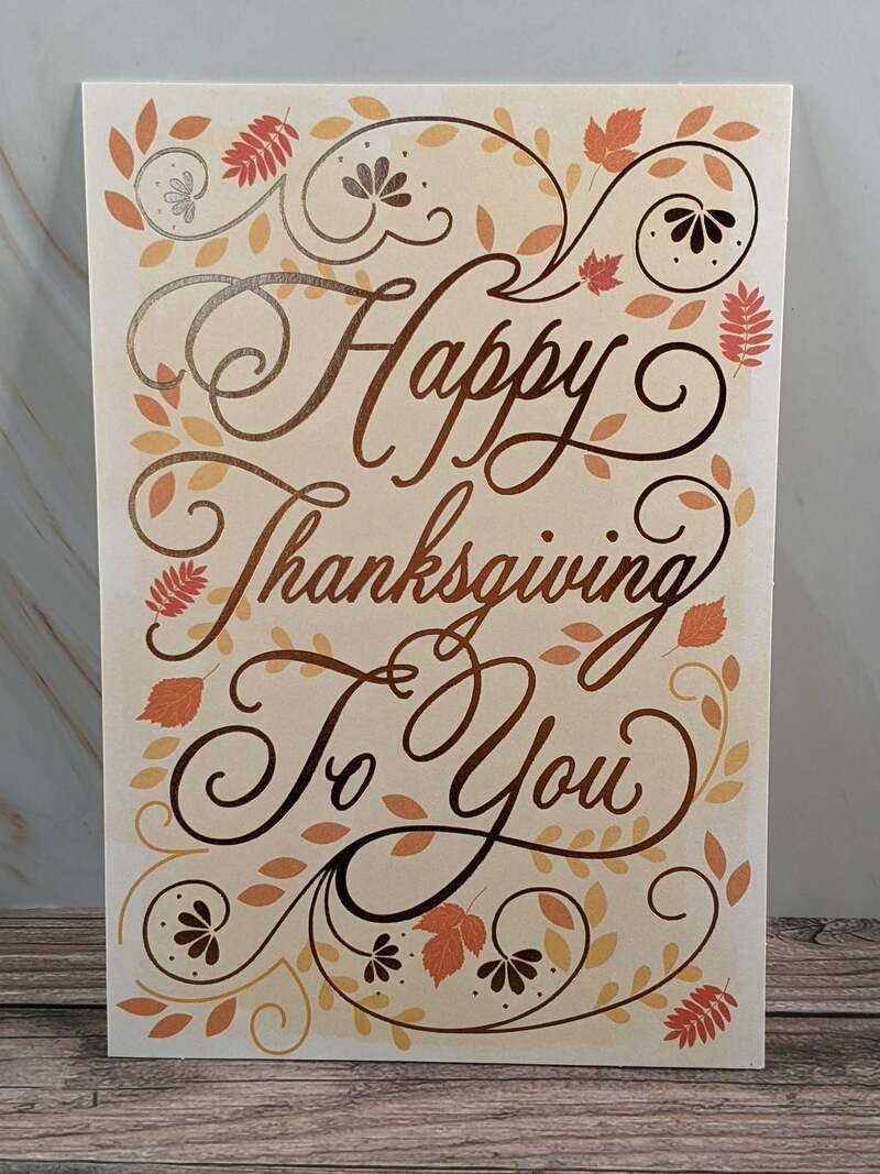 Happy Thanksgiving To You Card