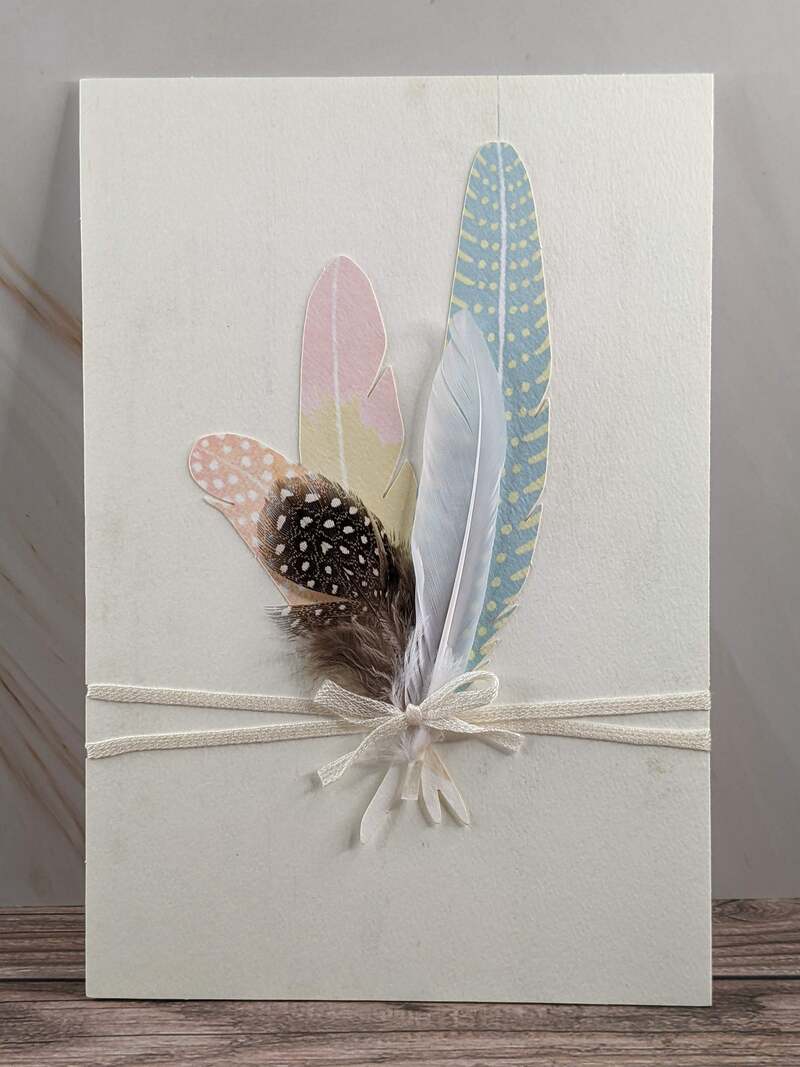 Feather Blank Card