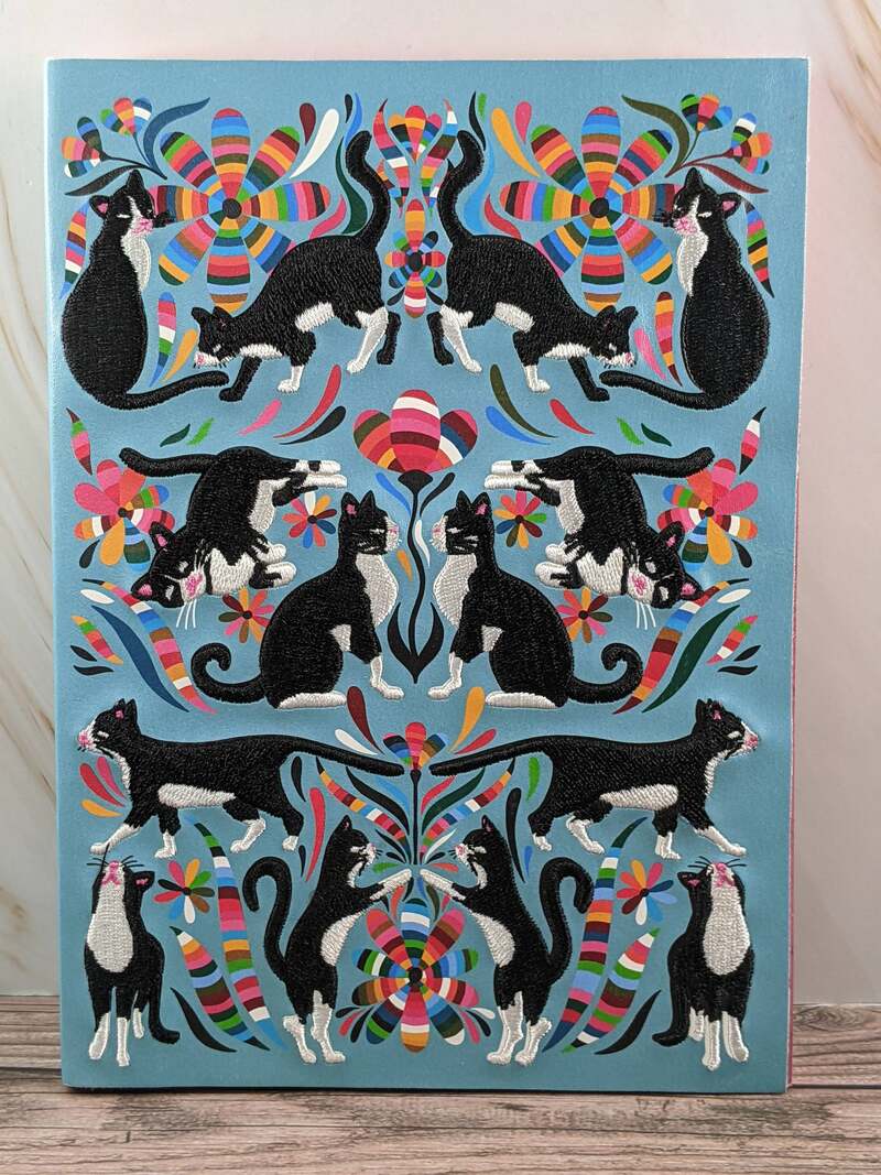 Otomi Cats Embroidered Journal