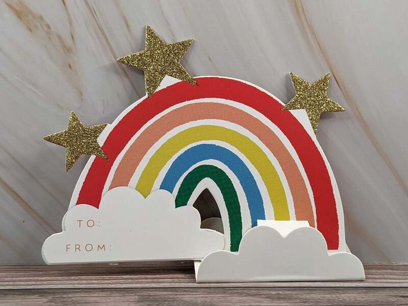 Rainbow Pop-Up Gift Trim