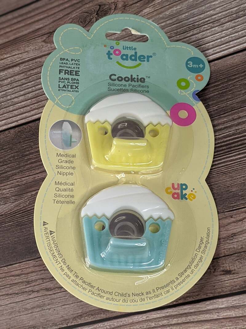 Cookie Silicone Pacifiers (Cupcakes)
