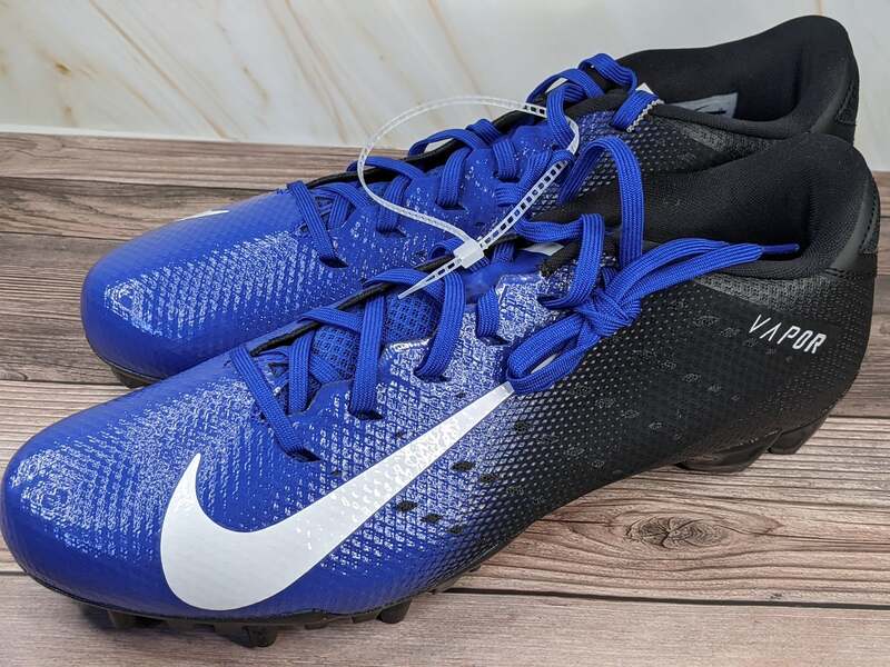 Nike Bright Blue Vapor Football Cleats