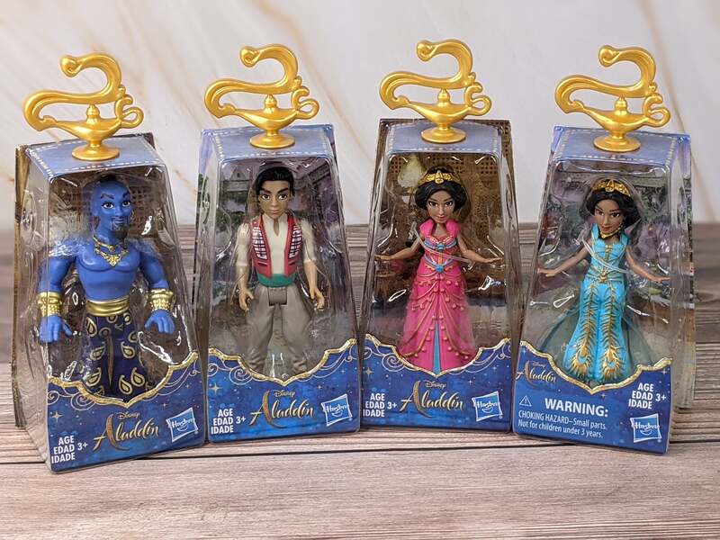 Genie, Aladdin and Two Jasmine Figurines