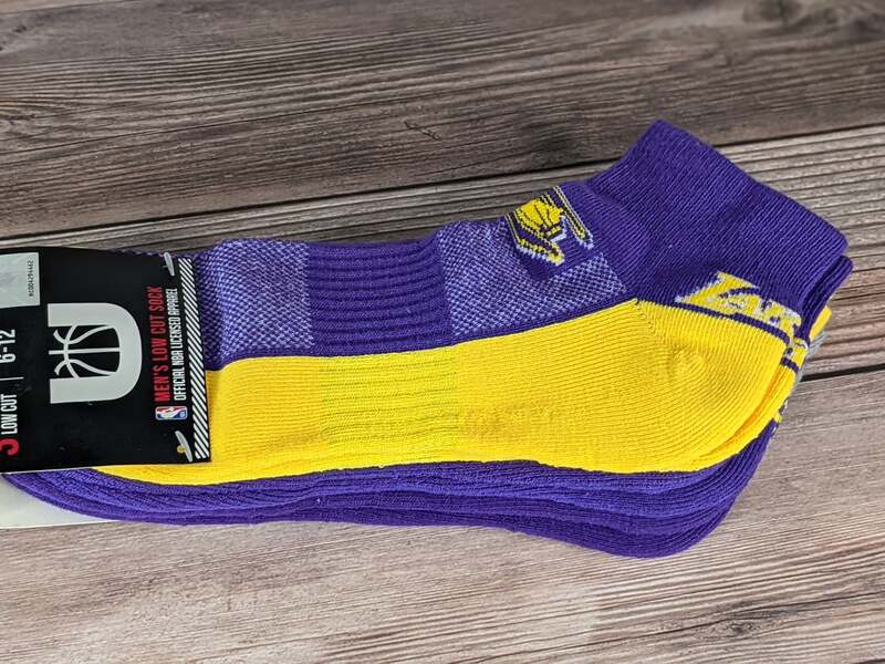 Lakers Men's Low Cut 3 Pair Socks