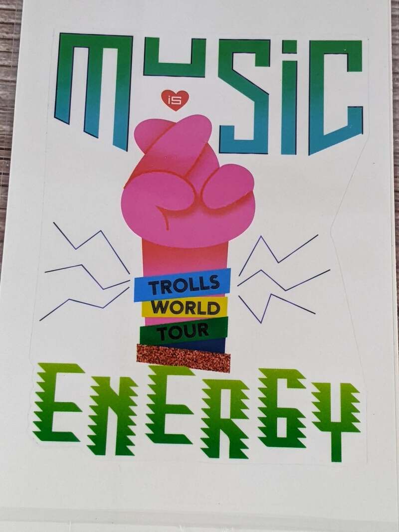 Music Energy Trolls World Tour Decal