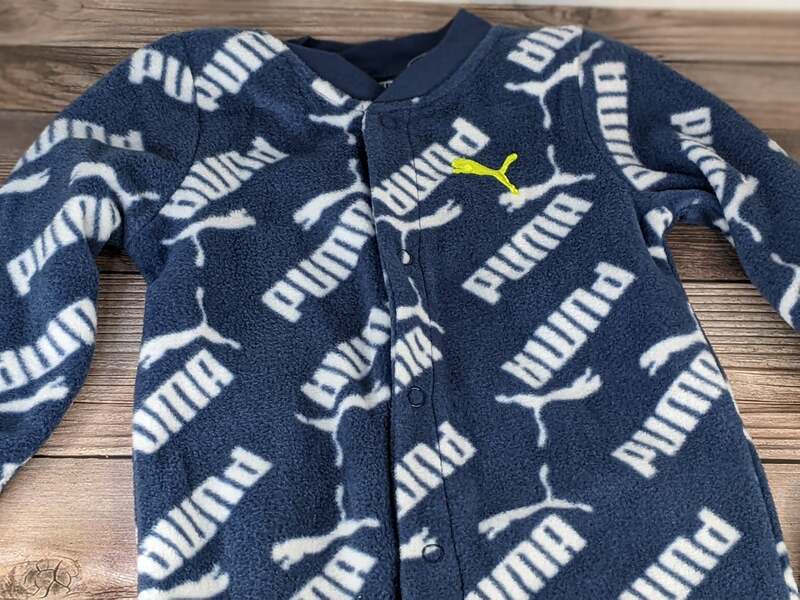 Puma Fleece Footed Pajamas 6-9 Months