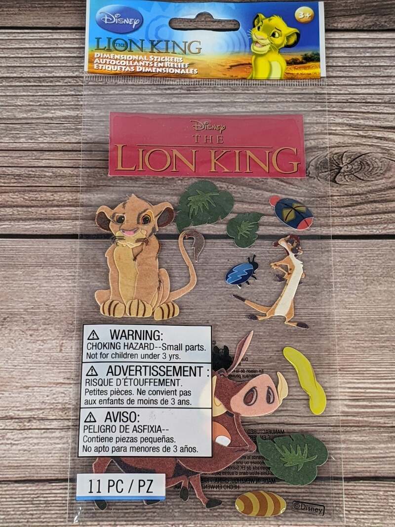 Lion King Dimensional Sticker Pack