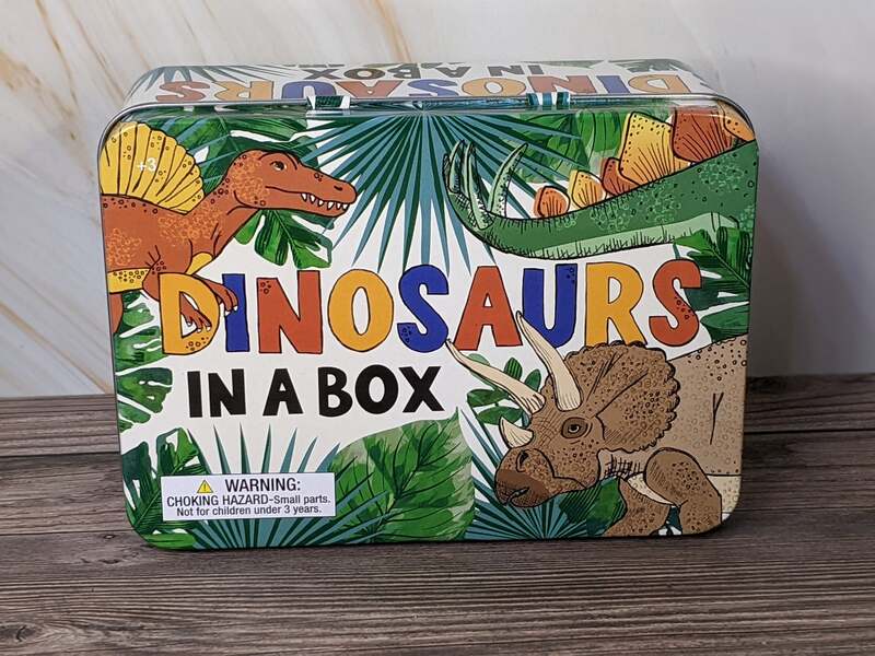 Dinosaurs In A Box Tin