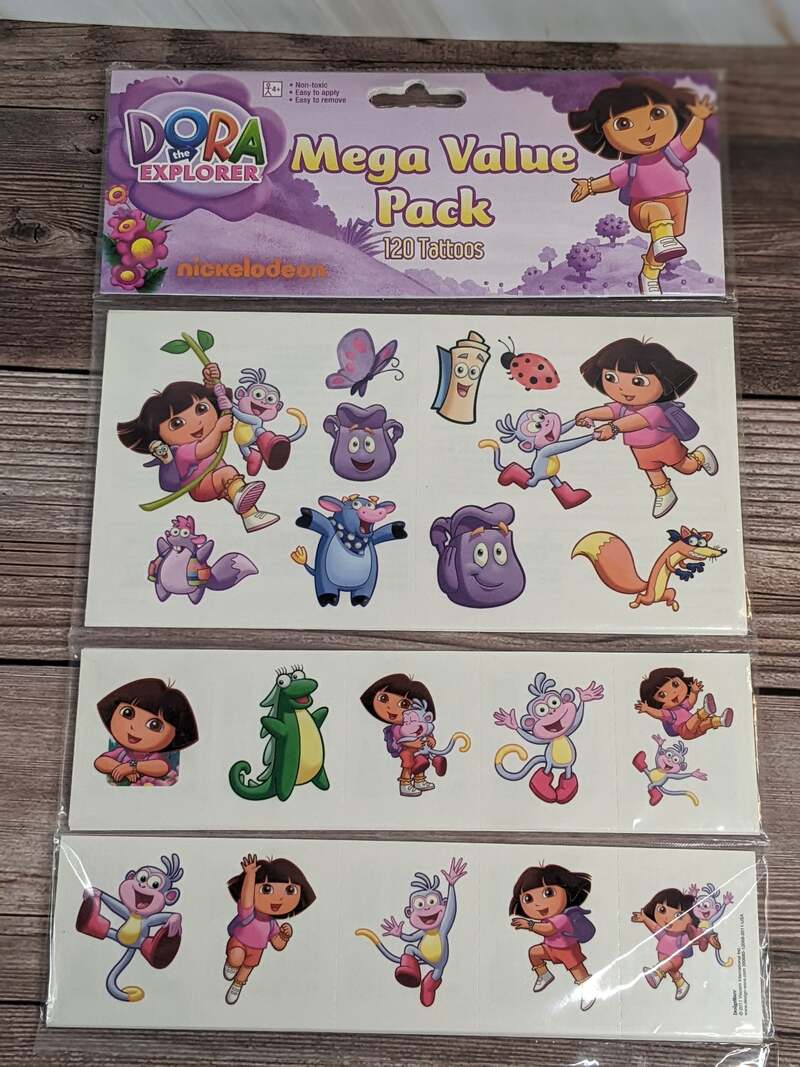Dora The Explorer Mega Value Pack Tattoos