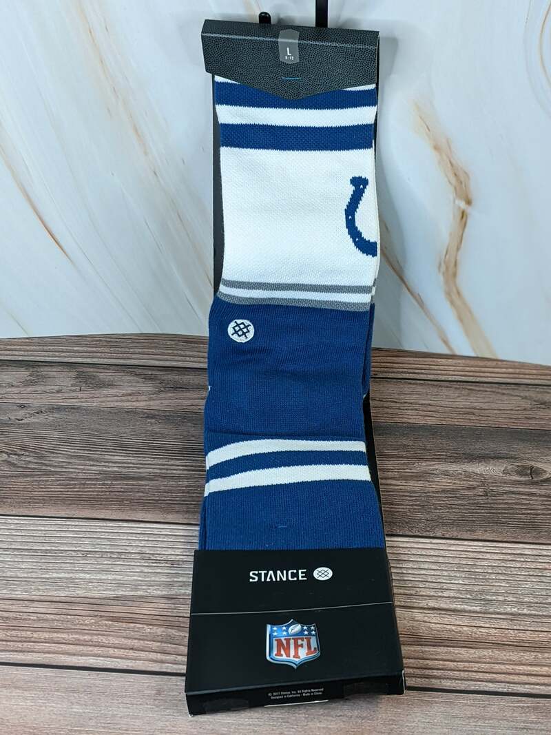 Indianapolis Colts Stance Crew Socks Large