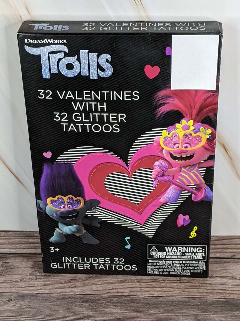 Trolls Valentines with Tattoos