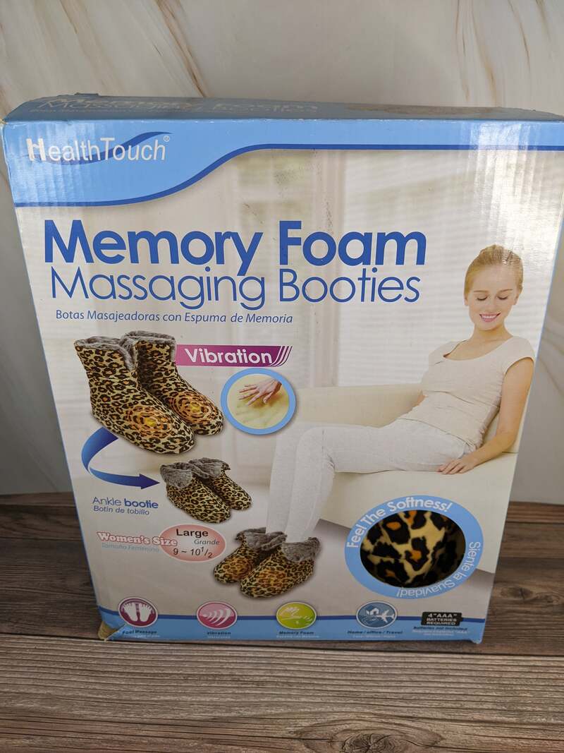 Memory Foam Massaging Booties Large