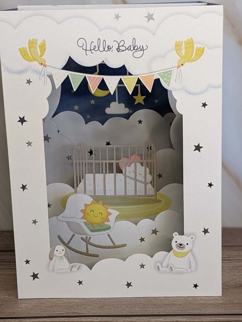Hello Baby Pop-Up Card