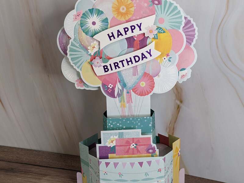 Birthday Balloons Pop-Up Card