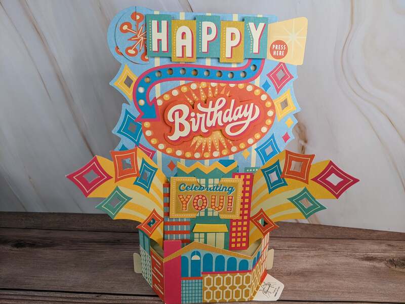 Happy Birthday Music Light Pop-Up Card
