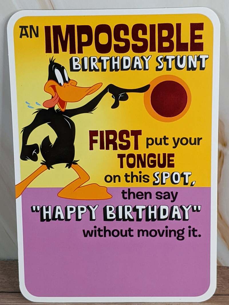 Impossible Birthday Stunt Card