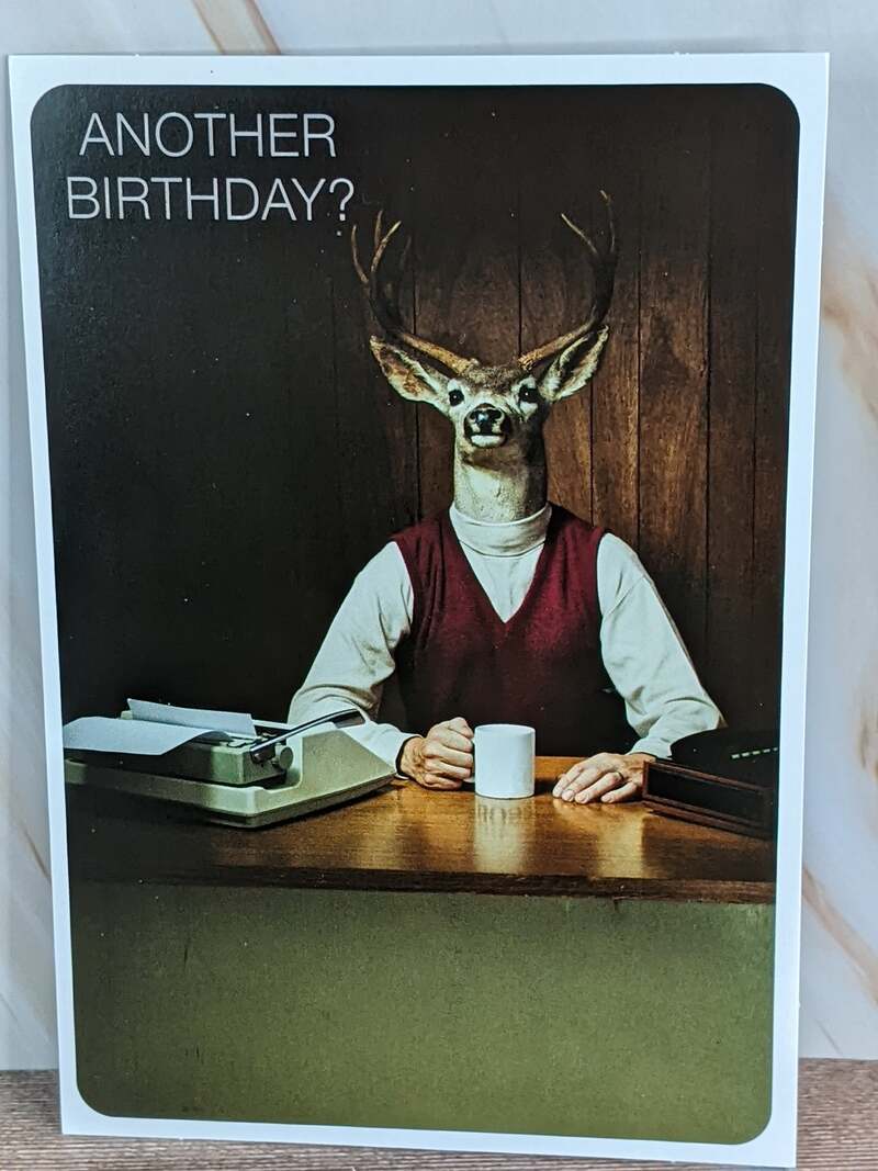 Funny Deer Birthday Card