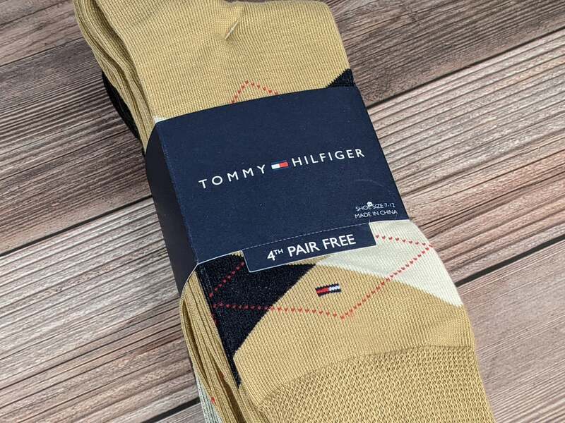 Tommy Hilfiger Tan/Brown Argyle Socks