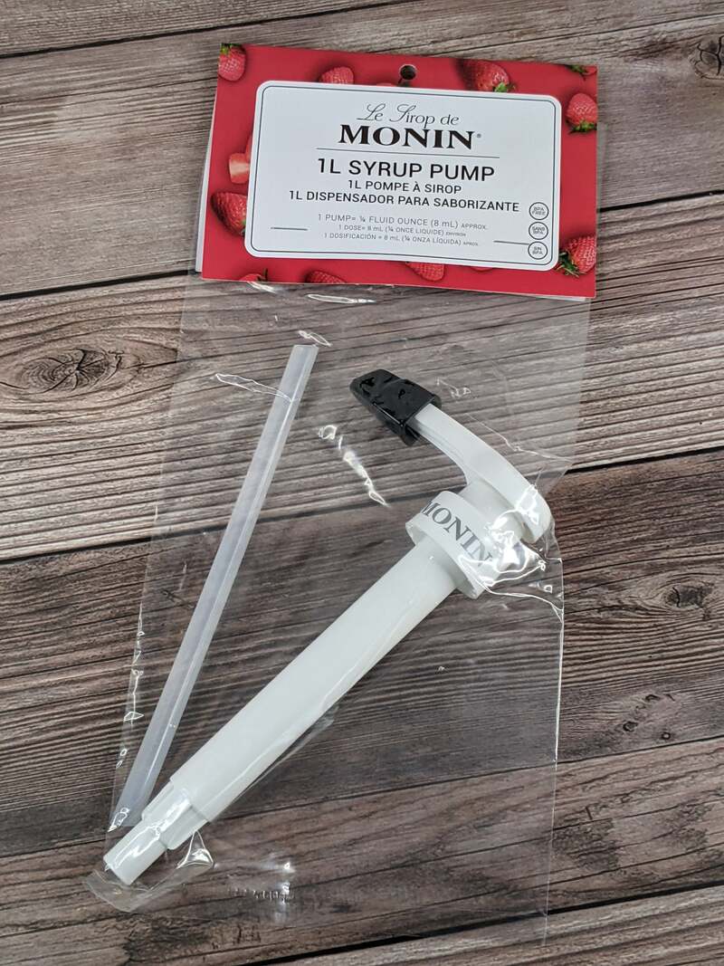 Monin 1L Syrup Pump with Cover