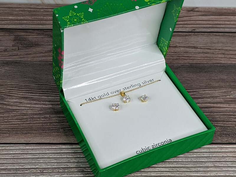 Cubic Zirconia 14Kt/SS Jewelry