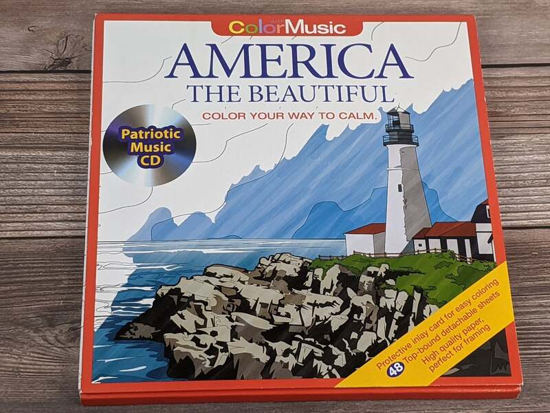 America The Beautiful Coloring Book with CD