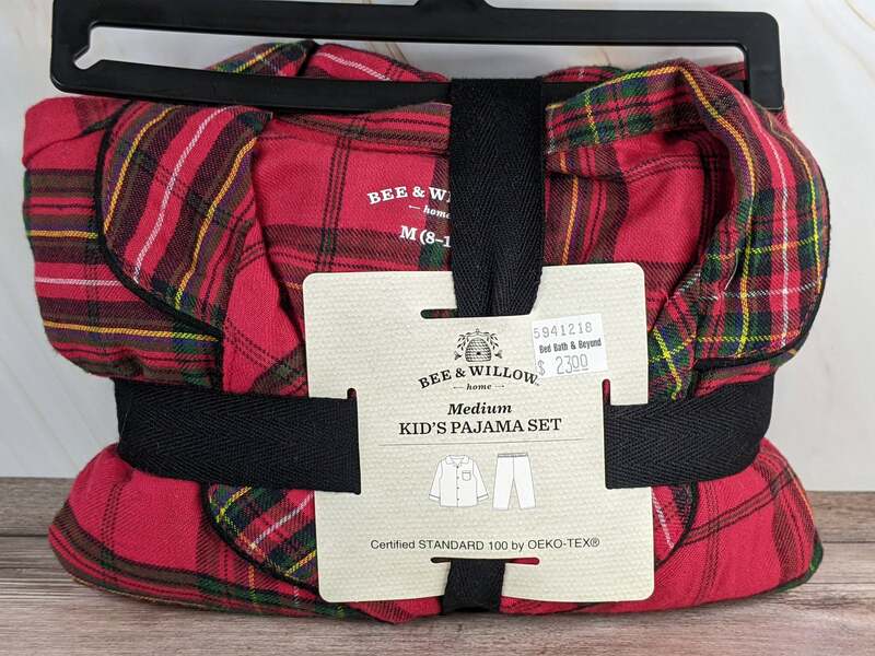 Red Plaid Kid's Pajama Set