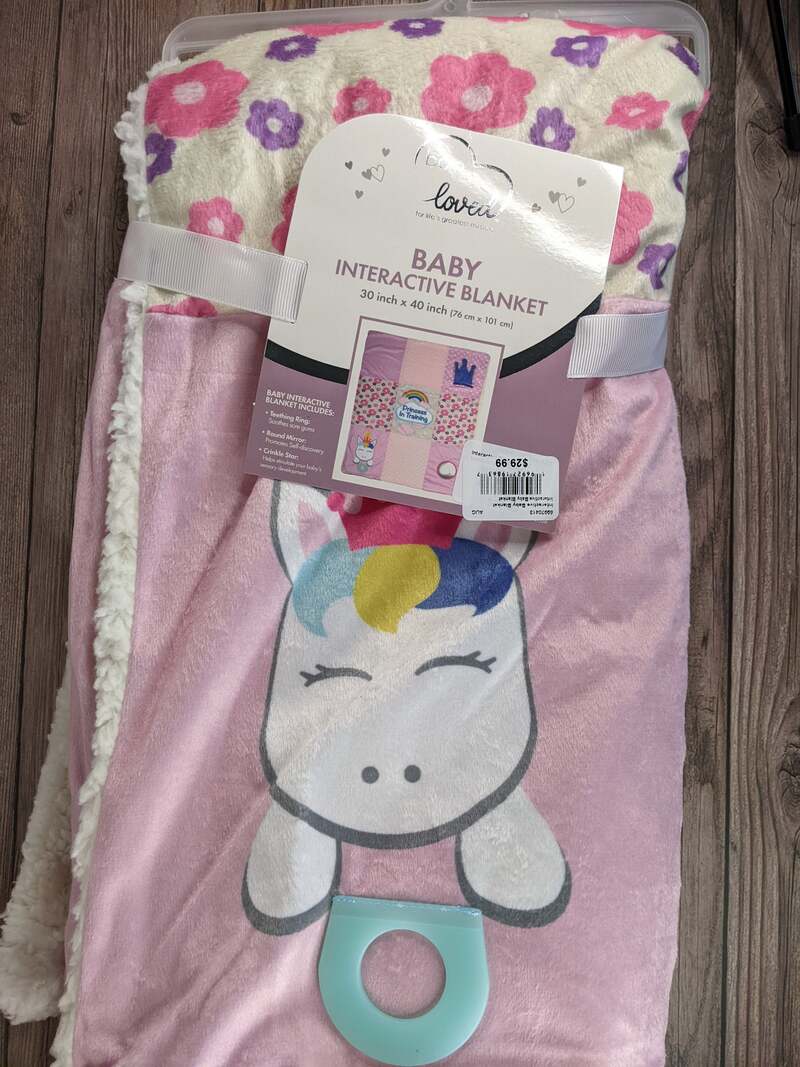 Unicorn Interactive Baby Blanket