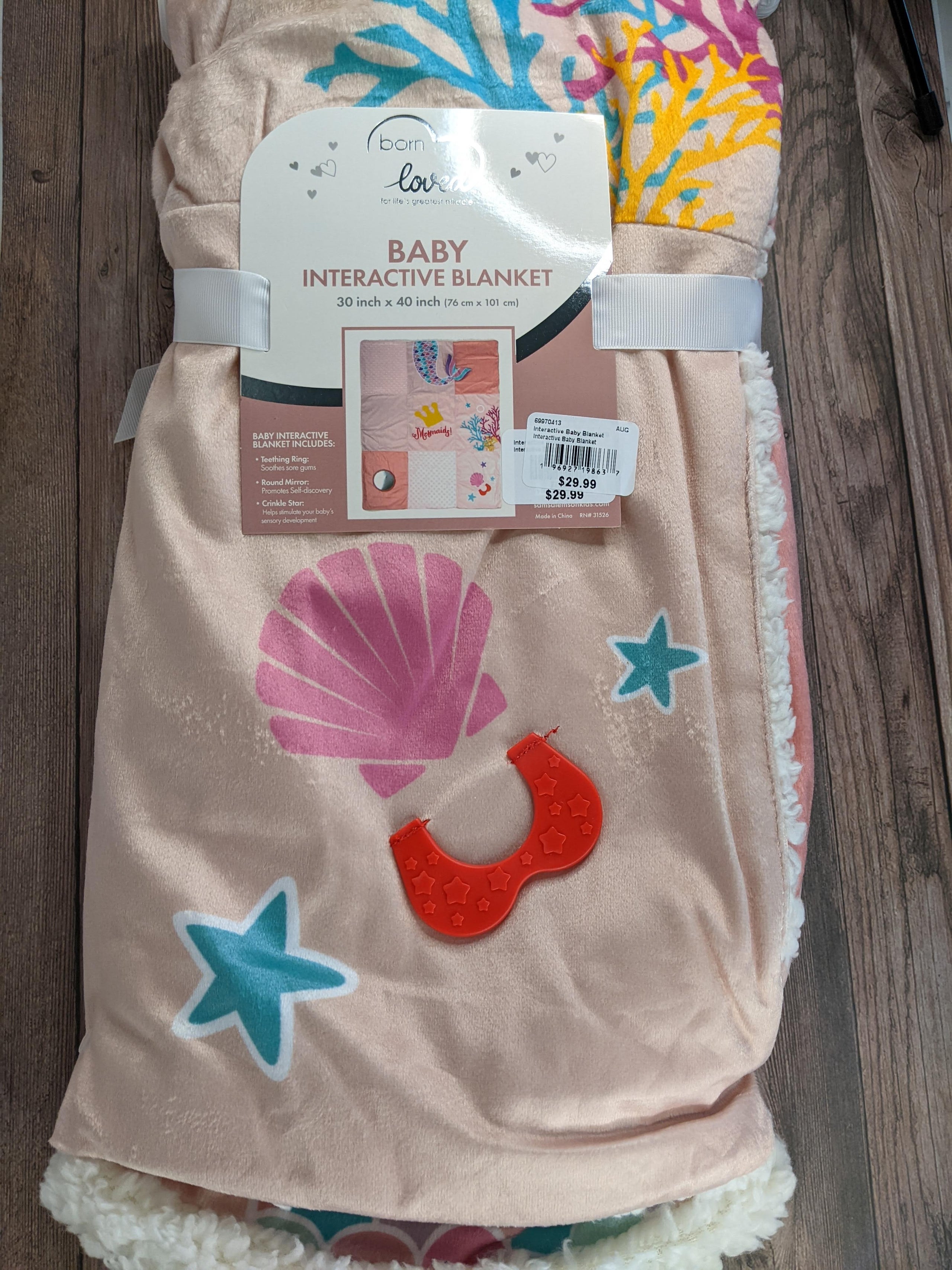 Mermaid Interactive Baby Blanket
