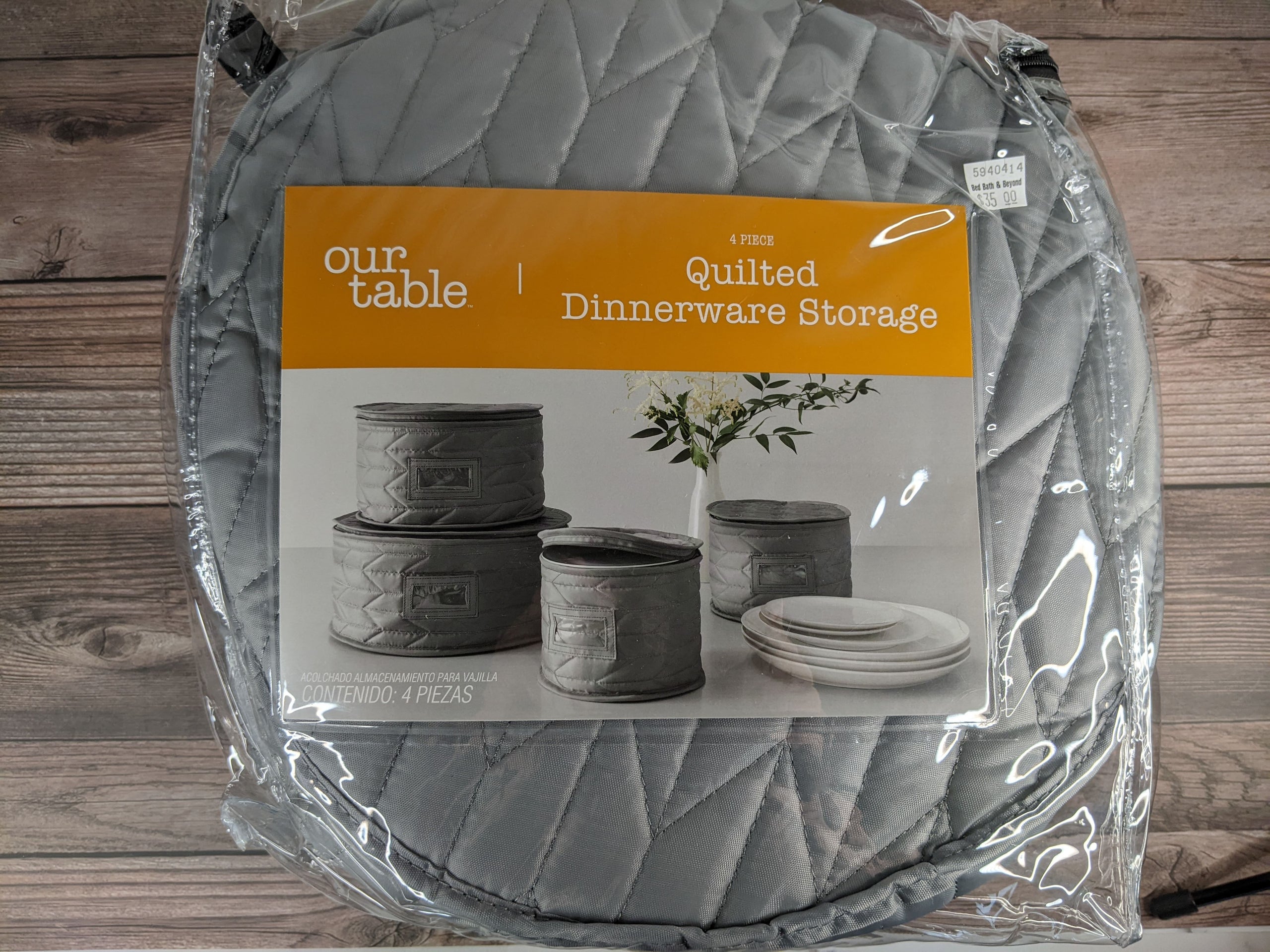 Quilted Dinnerware Storage
