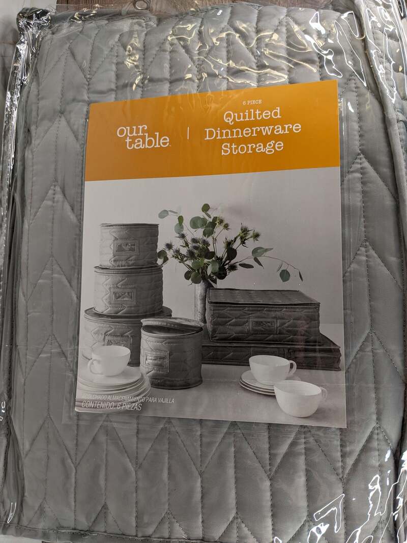 Quilted Dinnerware Storage Set