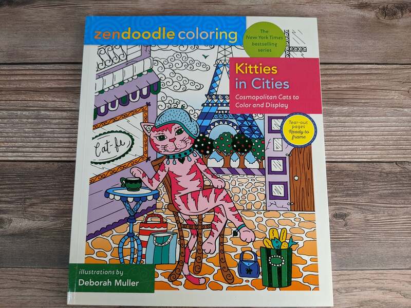 Kitties In Cities Coloring Book