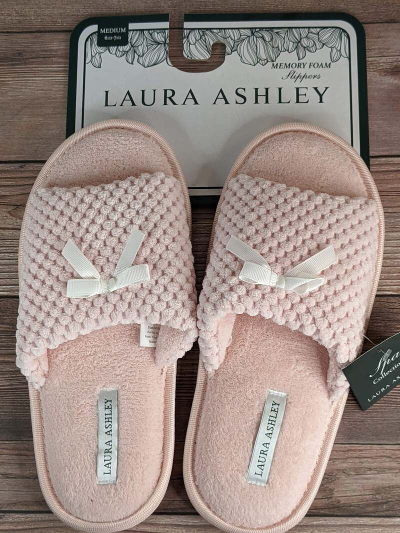 Pink Memory Foam Slippers Medium